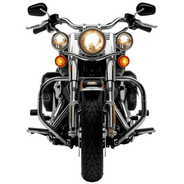 pngtree harley davidson inspired motorcycle detailed front shot png image 13349847